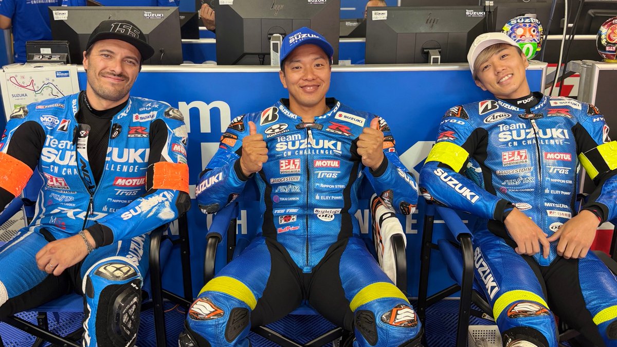 team_tsuda's tweet photo. 鈴鹿8耐
いよいよ決勝の日を迎えました🔥

最高のチームの皆と、最高の結果を目指して頑張ります！！

皆さま、応援よろしくお願いいたします！！！

#チームスズキCNチャレンジ #Suzuka8hours #鈴鹿８耐 https://t.co/g0lI7qcbbg