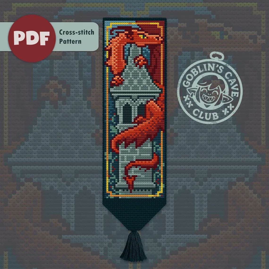 GoblinsCaveClub's tweet photo. 🐉Guard your favorite stories with a magical dragon companion.🔮
🧵Available on Etsy🧵:
https://t.co/D4LR54rAy1
#CrossStitch #FantasyBookmark #MedievalFantasy #Etsy #Fantasy #Dragon #Bookmark #Magic #Handmade #EmbroideryPattern https://t.co/aAlP6Xup5N