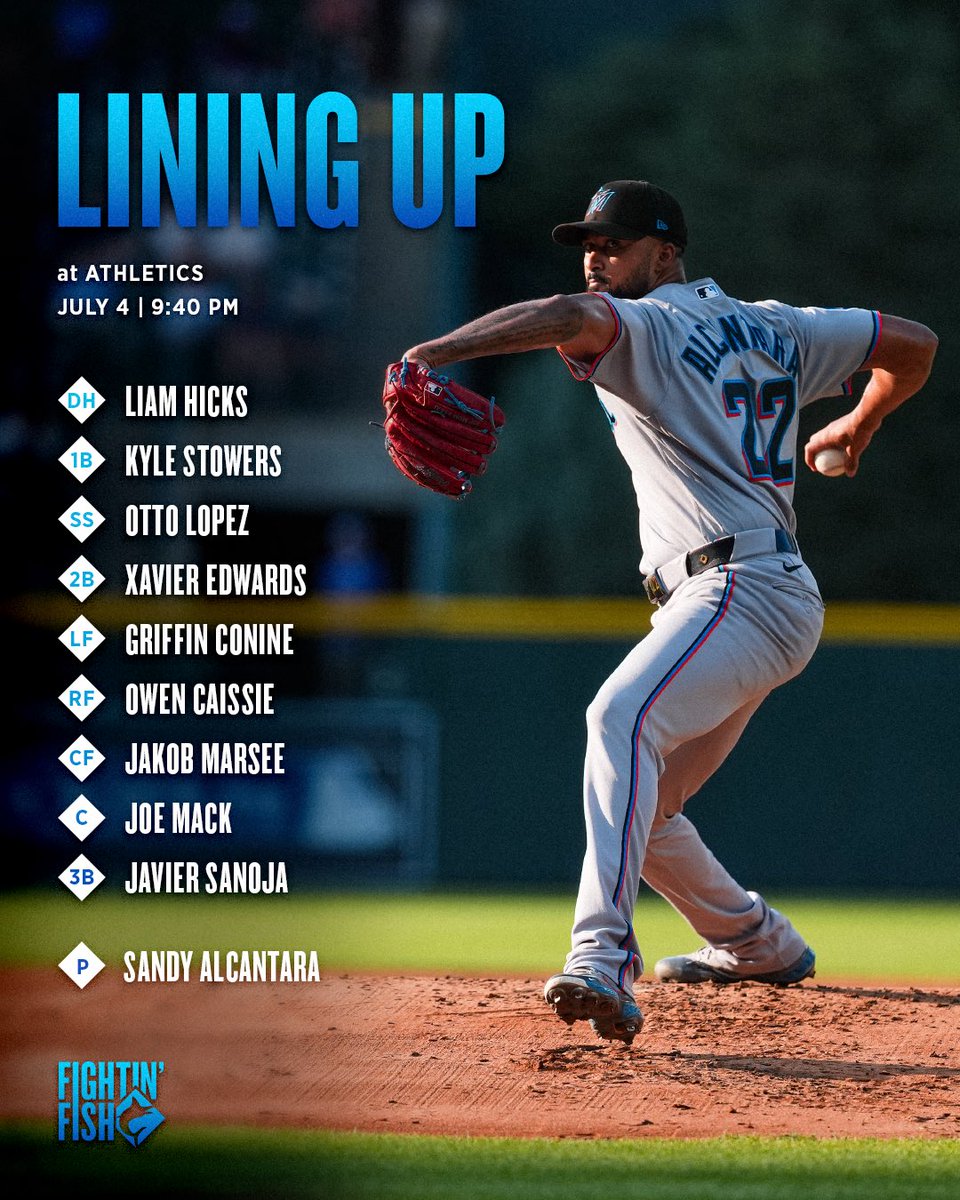 Marlins's tweet photo. El Caballo takes the hill.

📺: https://t.co/pMAEOPHNJ8
👂: @MarlinsRadio, @radiomambi710, @1043wqam 
⏰: 9:40 PM ET

#FightinFish https://t.co/5O1T8P0DeC