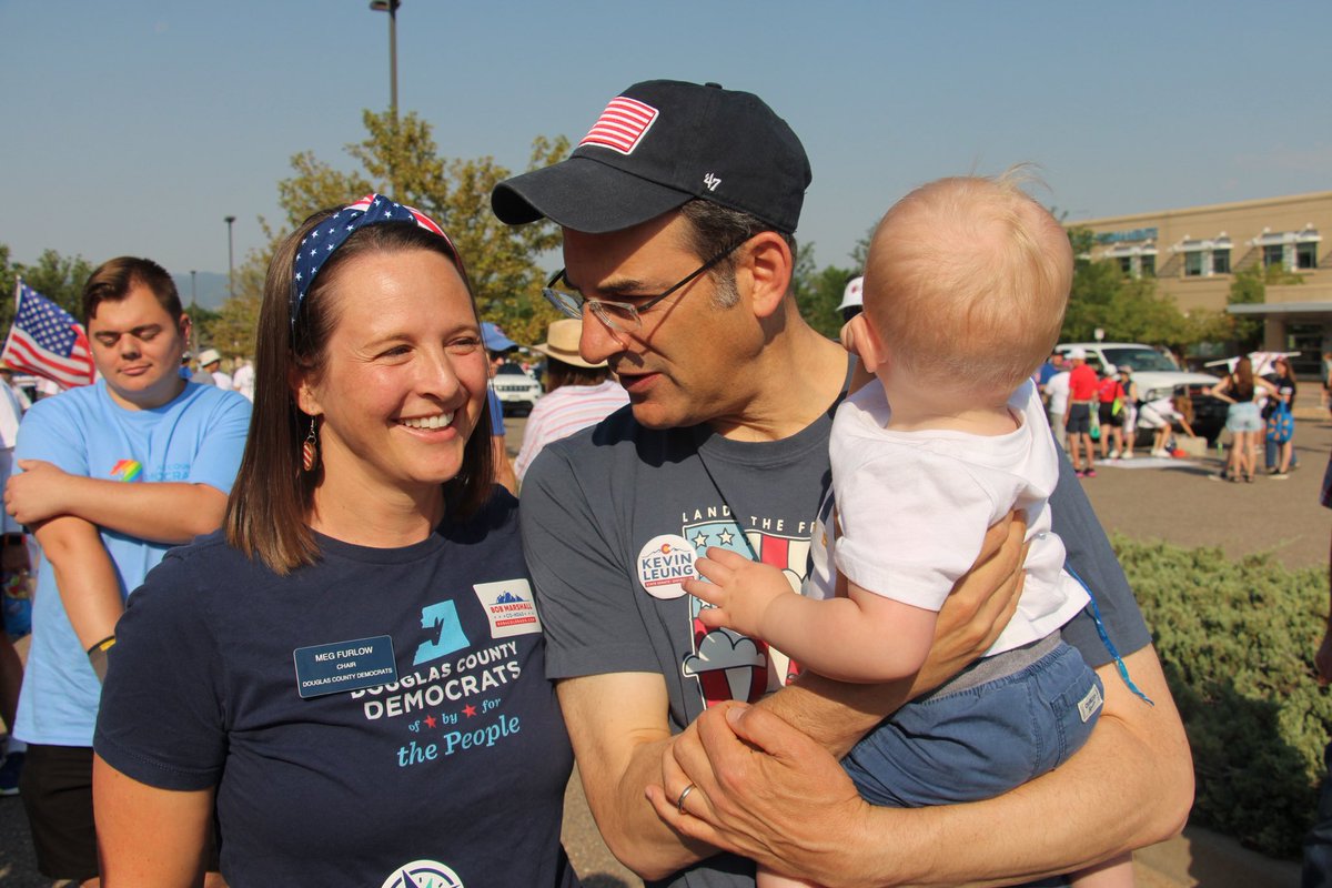 pweiser's tweet photo. Happy July 4th, Colorado!  I celebrated in Highlands Ranch and Park Hill, joining great parades there, shaking hands, kissing babies, and honoring our nation’s core values. https://t.co/s9676hRA2K