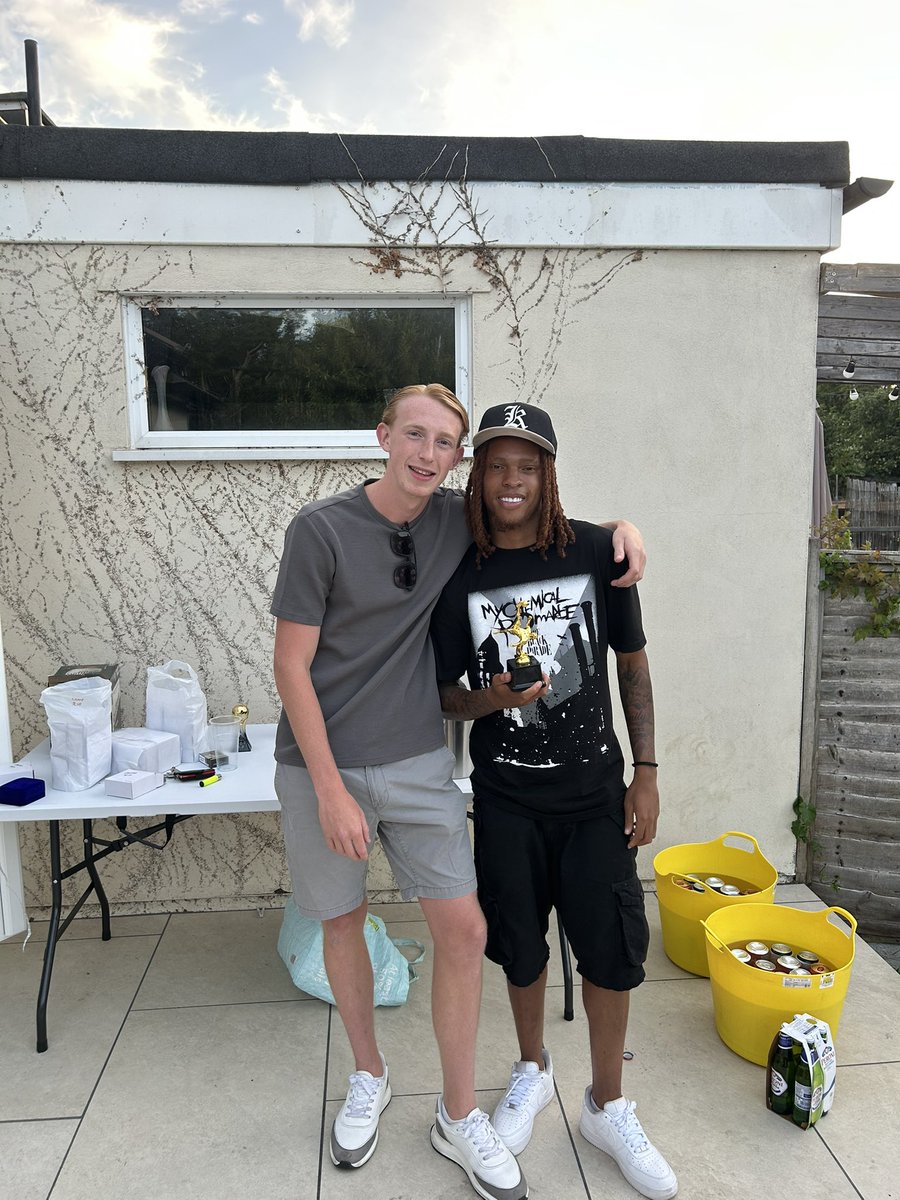 ElthamUnitedFC's tweet photo. Eltham 25/26 season wrapped! Back to back promotions, roll on next season!

Awards:
Players player and managers player: @HEnglishhh 
Top scorer: @LukeHearn12 
Goal of the season: @ChrisOjemen7 
Clubman: Sam Barnard https://t.co/eoUwNJnD5w