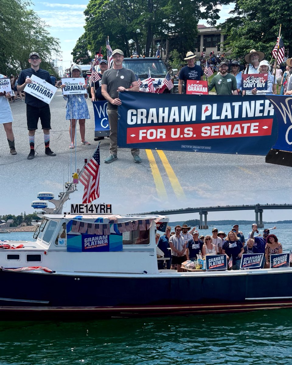 grahamformaine's tweet photo. Our army of volunteers was out across the entire state of Maine today.

We are still fighting for our freedoms, 250 years later. https://t.co/lPHE0heJLq