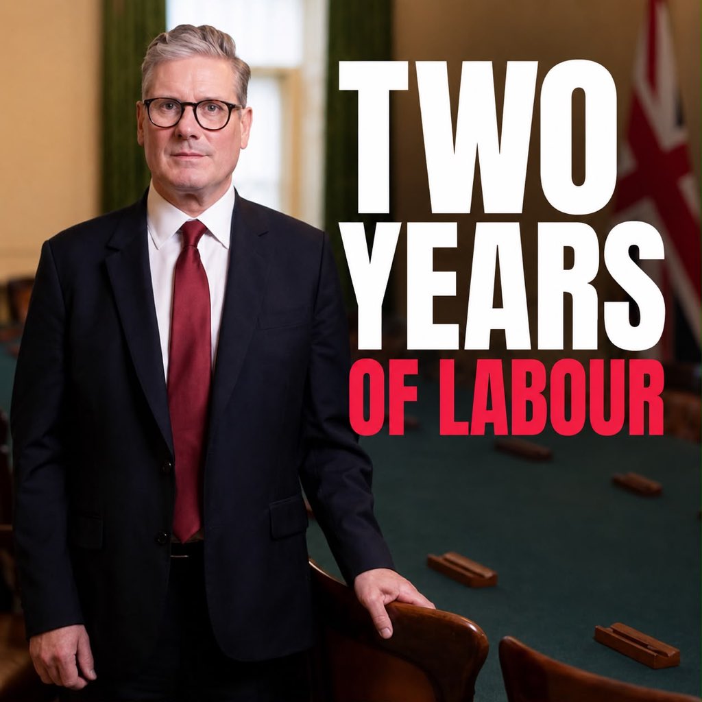 Matt_VickersMP's tweet photo. 🥀 Two years ago today, Labour won the General Election.

Two years on, Britain is paying the price.

❌ Labour came to power with no plan, no strategy and no idea how to govern. Since day one, they have lurched from U-turn to U-turn, ducking the tough decisions and leaving working people to pick up the bill.

❌ Businesses have been hammered by the Jobs Tax, while almost a million young people are now not in education, employment or training.

❌ Welfare spending is spiralling out of control. Labour has become the party of Benefits Street, not the party of hardworking Brits.

❌ More than 74,000 illegal immigrants have crossed the Channel since Keir Starmer became Prime Minister. 

❌ Taxes are at record highs. 

And it would be exactly the same under Andy Burnham.

The same Labour MPs. The same failed ideas. The same refusal to take the tough decisions our country needs.

After two years of Labour, everything is going in the wrong direction.