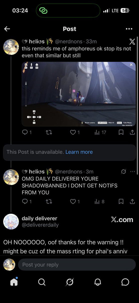 nerdnons's tweet photo. @delivererdaily and it also goes like this
i was scared someone replied from a private account lol
i heard if u put a parody account label it helps but i’m not sure https://t.co/ex6lgr0fcl