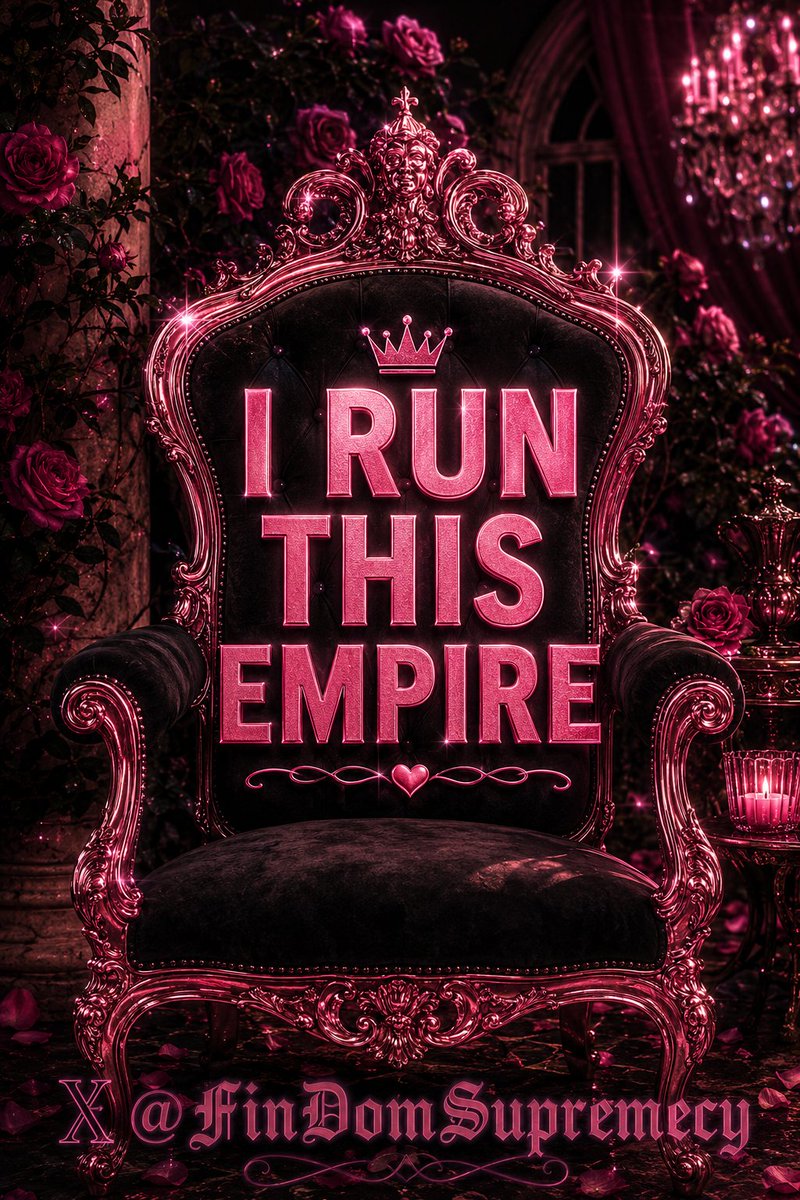FinDomSupremecy's tweet photo. I RUN THIS EMPIRE 👑 https://t.co/OSmPZByqSy