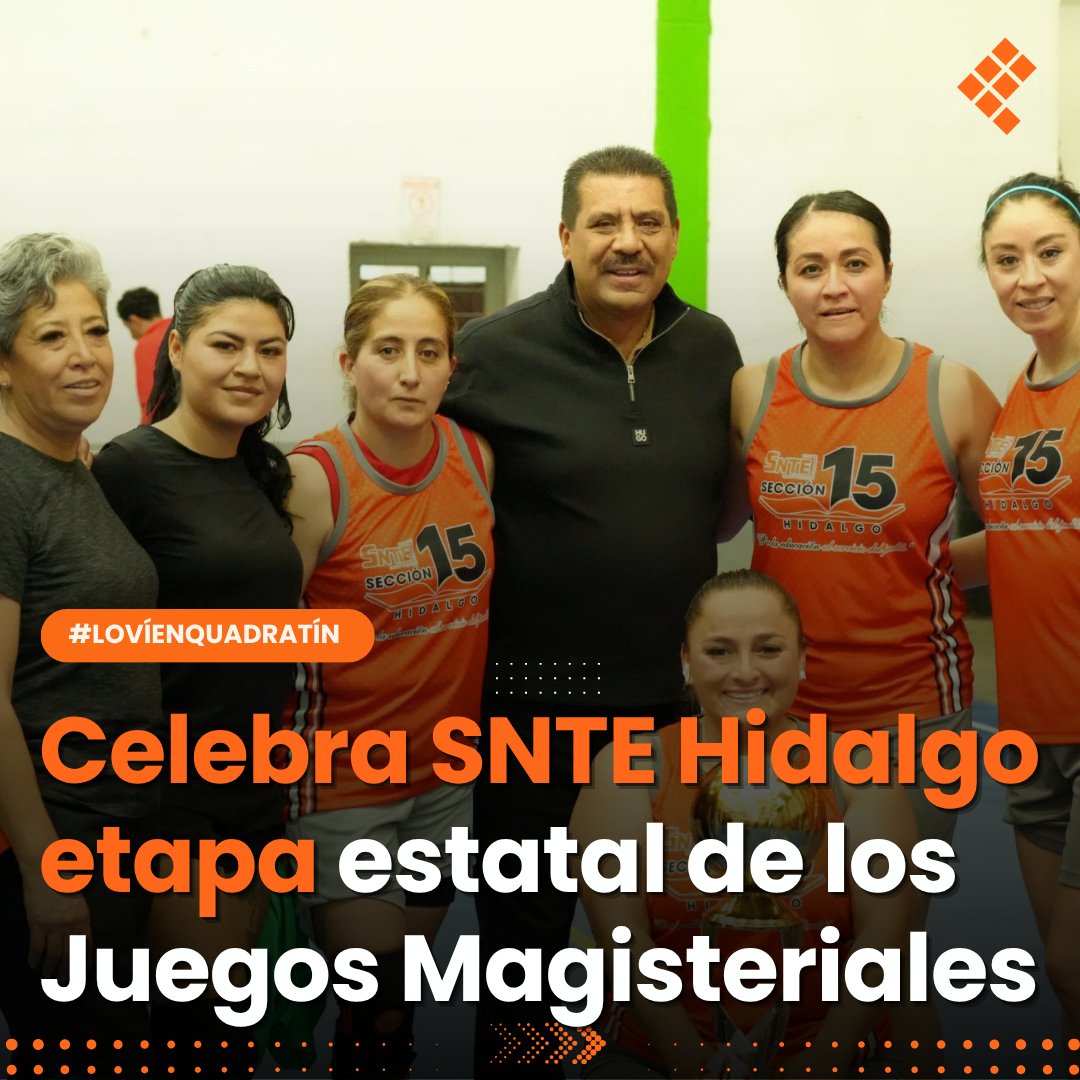 Quadratin_Hgo's tweet photo. 🔴👉 #Educación | Celebra SNTE Hidalgo etapa estatal de los Juegos Magisteriales
https://t.co/VatZNt5gnI
🔶#LoVíEnQuadratín #SNTE #Hidalgo #JuegosMagisteriales https://t.co/vDMboUD3ad