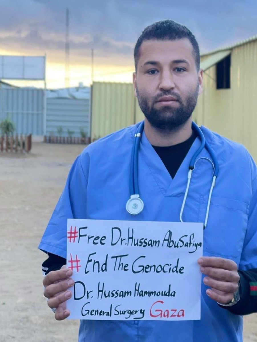 yipengGe's tweet photo. Doctors and healthcare workers from all over the world have previously called for the release of Dr. Hussam Abu Safiya. Release them all!!! https://t.co/a8JgcdMQs1