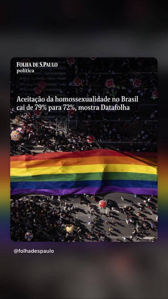 blogdomaru's tweet photo. Mês do orgulho acabou e a gente é obrigado a ler uma barbaridade dessas! E ainda vindo da @folha!!! https://t.co/PBJSsLs3E5