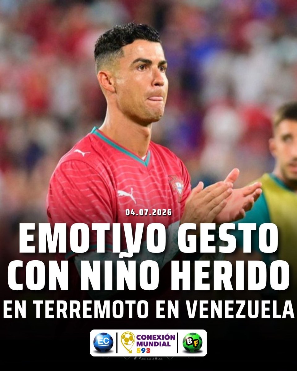 elcomerciocom's tweet photo. https://t.co/LFlXQ0r1RS 👈 #Video Cristiano Ronaldo y su emotivo gesto con un niño herido tras terremotos en Venezuela https://t.co/tcn4Hm5hGi