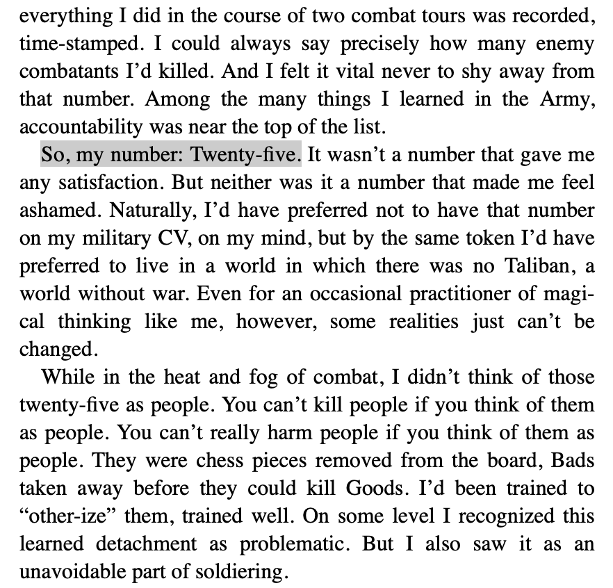 benjic_parody's tweet photo. This is a dangerous LIE from someone who is supposed to be a broadcaster. At no point did Prince AHrry brag about the number of people he killed in Afghanistan. He wrote that the number gave him neither satisfaction nor shame, described how soldiers are trained to view enemies as "chess pieces" (not people) to cope with killing, and acknowledged that this detachment was "problematic." His stated goal was to discuss the mental health struggles of veterans openly, not to celebrate kills.