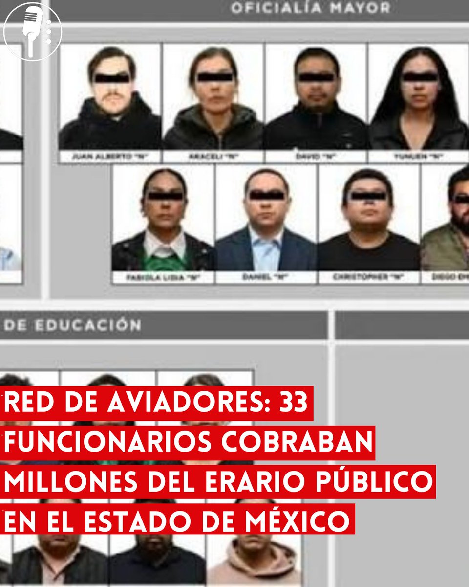 YosoyPedrero's tweet photo. 🚨OJO: RED DE AVIADORES: 33 FUNCIONARIOS COBRABAN MILLONES DEL ERARIO PÚBLICO EN EL ESTADO DE MÉXICO

La Fiscalía del Estado de México ejerció acción penal contra 33 personas, entre exfuncionarios, servidores públicos en activo y particulares, por su presunta participación en una red de “aviadores” dentro de la Secretaría de Educación y la Oficialía Mayor estatal, operada desde 2021.

El esquema consistía en dar de alta a personas en plazas docentes que nunca se presentaban a laborar, asignándolas incluso a centros de trabajo con claves inactivas para evadir controles. Las tarjetas de nómina eran retenidas por los operadores, quienes retiraban el dinero en efectivo para repartirlo entre los implicados.

De acuerdo con la investigación, el grupo habría obtenido alrededor de 4 millones de pesos cada quincena, acumulando más de 96 millones de pesos entre enero de 2025 y febrero de 2026, cifra que podría aumentar si se confirma que operó desde 2021.

El caso expone nuevamente prácticas de corrupción en el manejo del erario público y la necesidad de reforzar mecanismos de transparencia y control en el gasto público, especialmente en el sector educativo.