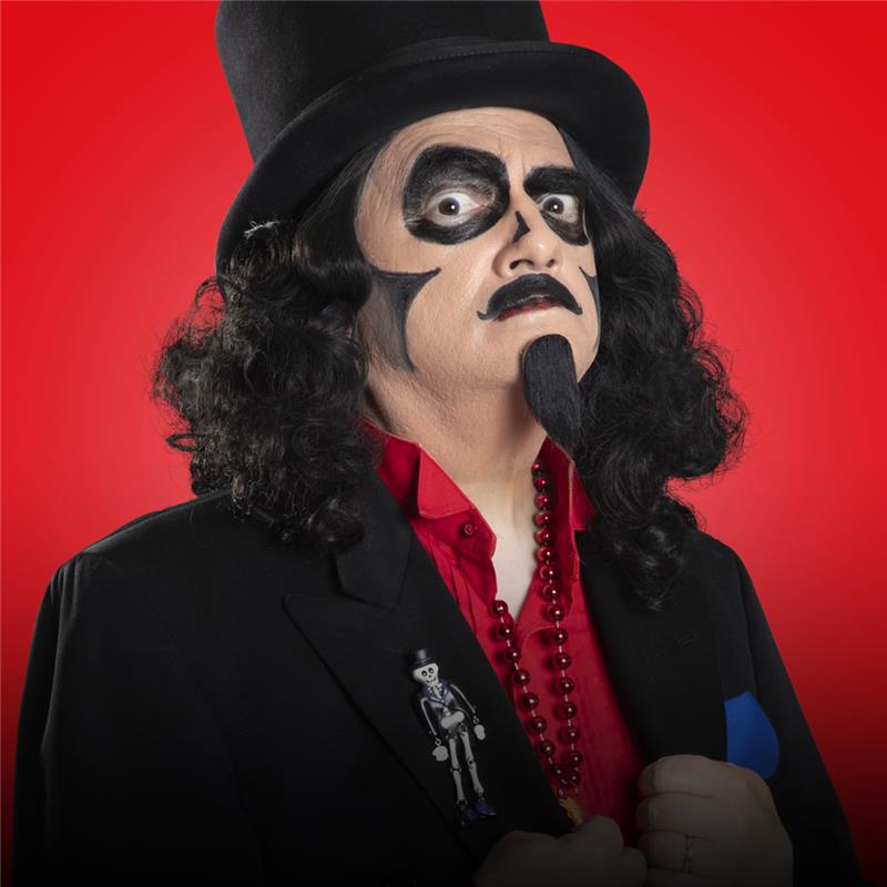 DickRomanowski's tweet photo. @DanhausenAD is the love child of Svengoolie and Dr. Doofenshmirtz. Very cool, very evil. https://t.co/4ud5QUAHpG