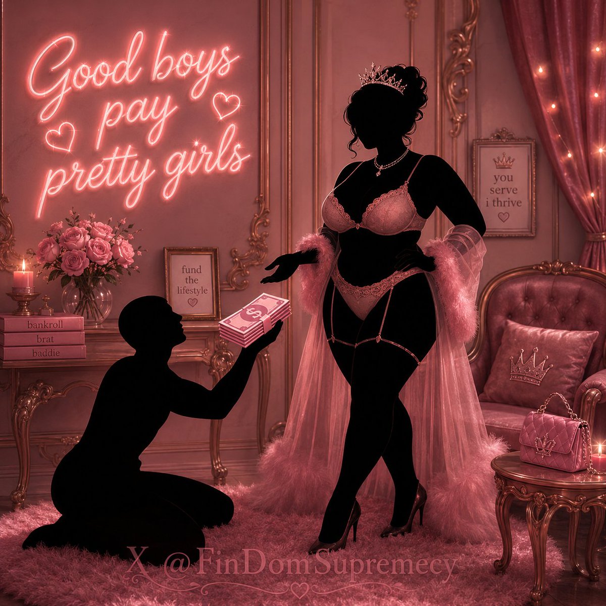 FinDomSupremecy's tweet photo. Good boys pay pretty girls! https://t.co/8J9LgKX21S