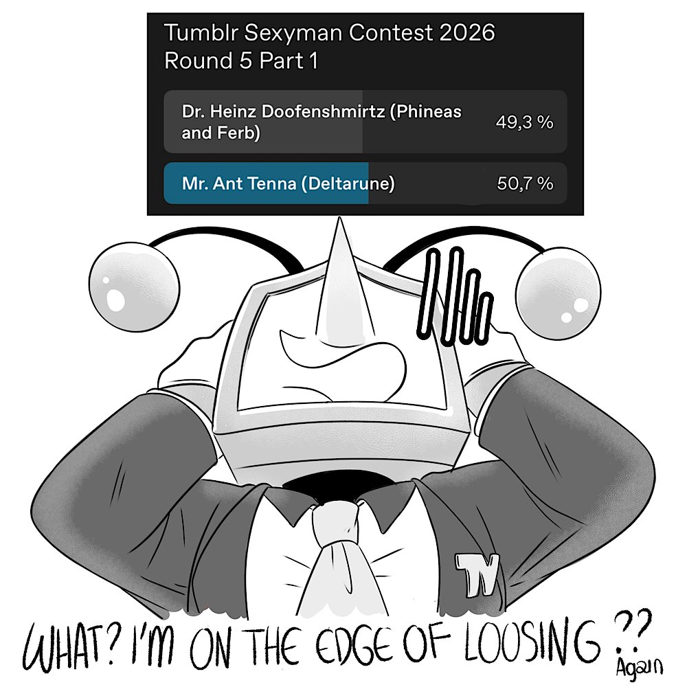 TENNA AND SPAMTON NEED YOUR HELP!
Vote for Tenna at the Tumblr Sexyman Contest please 👉 https://t.co/AmE3YCTRGq
#spamtenna #deltarune #tenna #spamton
4/11