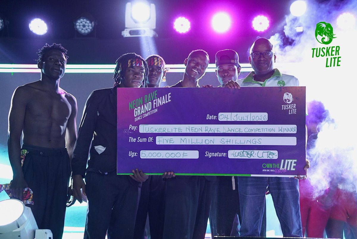 nbstv's tweet photo. It's been quite a long journey, and it has really paid off.
Congratulations to all the 18 groups, and above all, to the second runner-up, first runner-up, and overall winner.
📸@MawejjeGeoffrey
#TuskerLiteNeonRave
#NBSUpdates #OwnTheLite https://t.co/OPf9zLKf0J