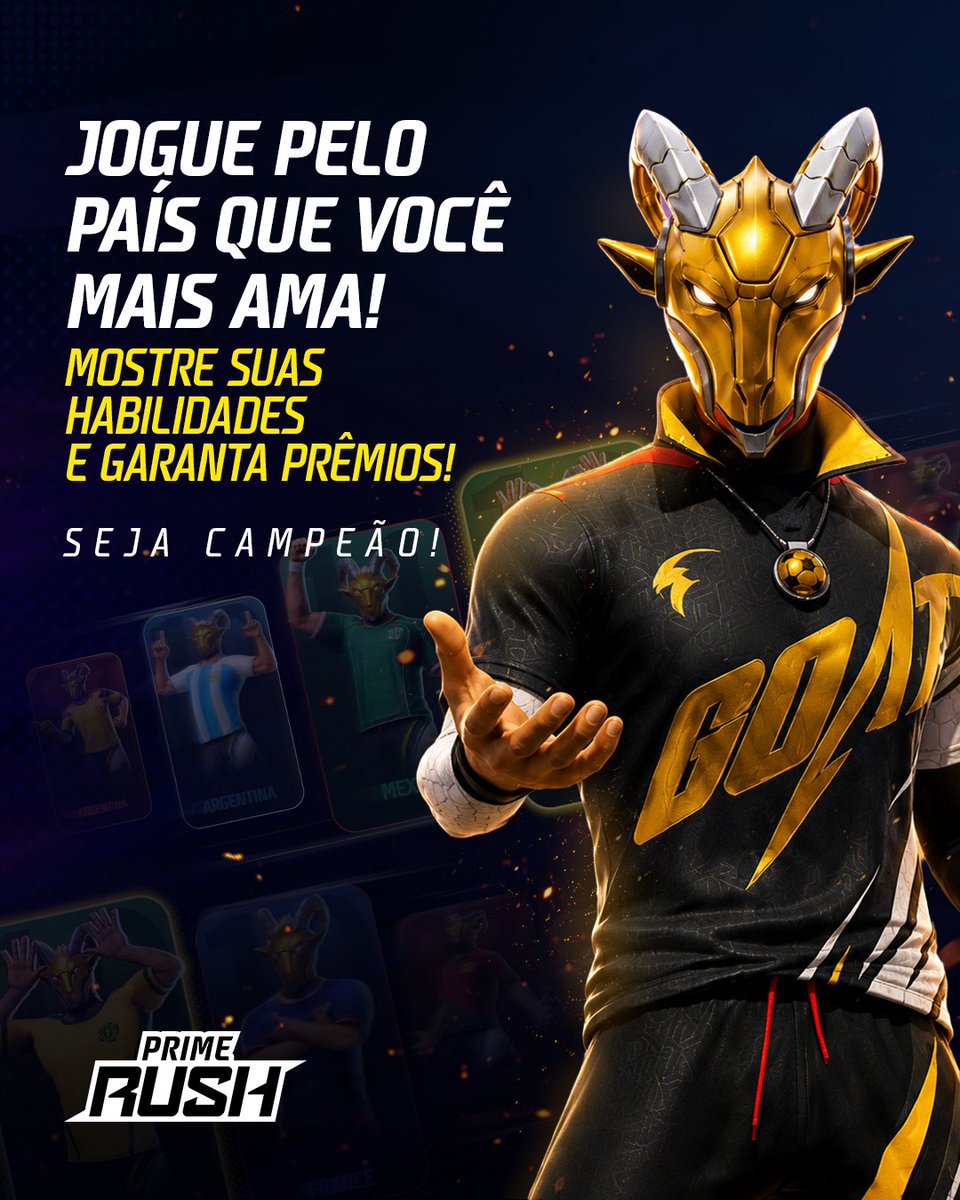 PrimeRushGG's tweet photo. AQUI É BRASIL! 🔥

Os resultados da Semana 3 estão disponíveis, e o Brasil assumiu a liderança do nosso evento! Quem será o grande campeão? 👀

As recompensas desta semana já estão disponíveis no inventário, não esqueça de checar o seu! https://t.co/CdYiYCTPGq
