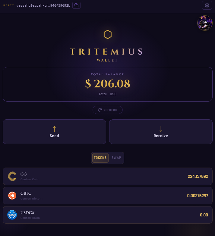LeilaniFarms's tweet photo. ⚡️Swapped ⚡️ Transferred ⚡️ Lightning Bolts ⚡️ CC to CBTC ⚡️ USDCx to Bitcoin ⚡️ CC to USDCx swaps  ⚡️

Unreal...Unbelievable this was insane!

I had the easiest time with my @PhoenixWallet Mobile Bitcoin Wallet just blasting away these Bitcoin Lightning Transactions to my @TritemiusLabs Chrome Extension Wallet along with their Tritemius Web User Interface

Soooo Clean!
Soooo Smooth!
Soooo Fast!
Soooo CHEAP!

I can't believe every single swap, transfer, internal, external, whatever! Was instant and barely cost a thing!

I was swapping away like crazy! Probably did more than I needed to 😂🤣

Started with $226 and ended with $220 and captured ALL my Achievement Rewards as possible!

3 out of the 4 left to Acquire are "referral" incentivized and the @TritemiusLabs Wallet is closed for new users while finishing up BETA so those can't be attained anyways...

Only thing left to Acquire is "Tester" which says for me to simply: Keep using your wallet to unlock this achievement"

Easy enough! Racked up 4,550 Points and am ready for Full Main-Net Launch!

If Tritemius Team needs assistance with a Full Proper Featured App Launch that they deserve...well DM's are open anytime 😉