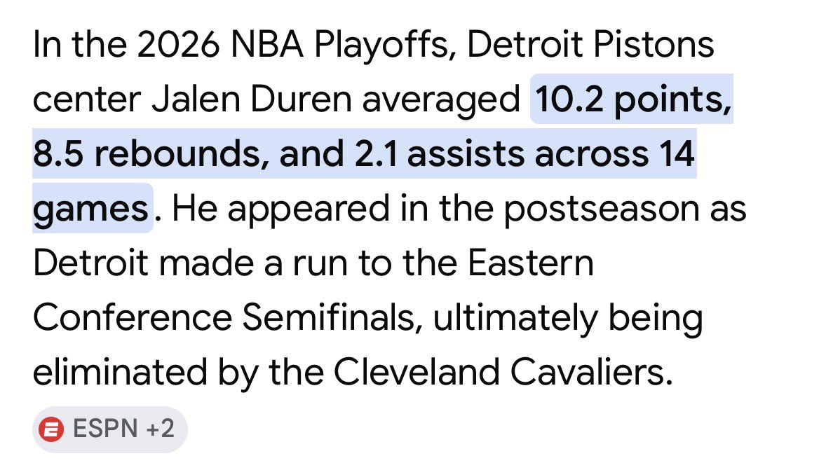 _KBell's tweet photo. @DetroitDeadpool @RTNBA @TheSteinLine @JakeLFischer Duren a fraud lol, second option btw https://t.co/VNfL7rSXXU