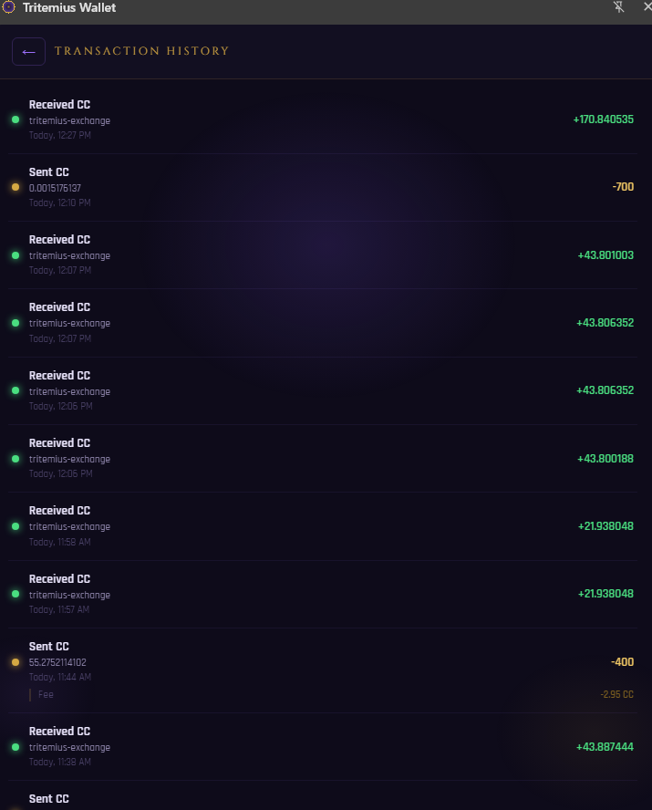 LeilaniFarms's tweet photo. ⚡️Swapped ⚡️ Transferred ⚡️ Lightning Bolts ⚡️ CC to CBTC ⚡️ USDCx to Bitcoin ⚡️ CC to USDCx swaps  ⚡️

Unreal...Unbelievable this was insane!

I had the easiest time with my @PhoenixWallet Mobile Bitcoin Wallet just blasting away these Bitcoin Lightning Transactions to my @TritemiusLabs Chrome Extension Wallet along with their Tritemius Web User Interface

Soooo Clean!
Soooo Smooth!
Soooo Fast!
Soooo CHEAP!

I can't believe every single swap, transfer, internal, external, whatever! Was instant and barely cost a thing!

I was swapping away like crazy! Probably did more than I needed to 😂🤣

Started with $226 and ended with $220 and captured ALL my Achievement Rewards as possible!

3 out of the 4 left to Acquire are "referral" incentivized and the @TritemiusLabs Wallet is closed for new users while finishing up BETA so those can't be attained anyways...

Only thing left to Acquire is "Tester" which says for me to simply: Keep using your wallet to unlock this achievement"

Easy enough! Racked up 4,550 Points and am ready for Full Main-Net Launch!

If Tritemius Team needs assistance with a Full Proper Featured App Launch that they deserve...well DM's are open anytime 😉