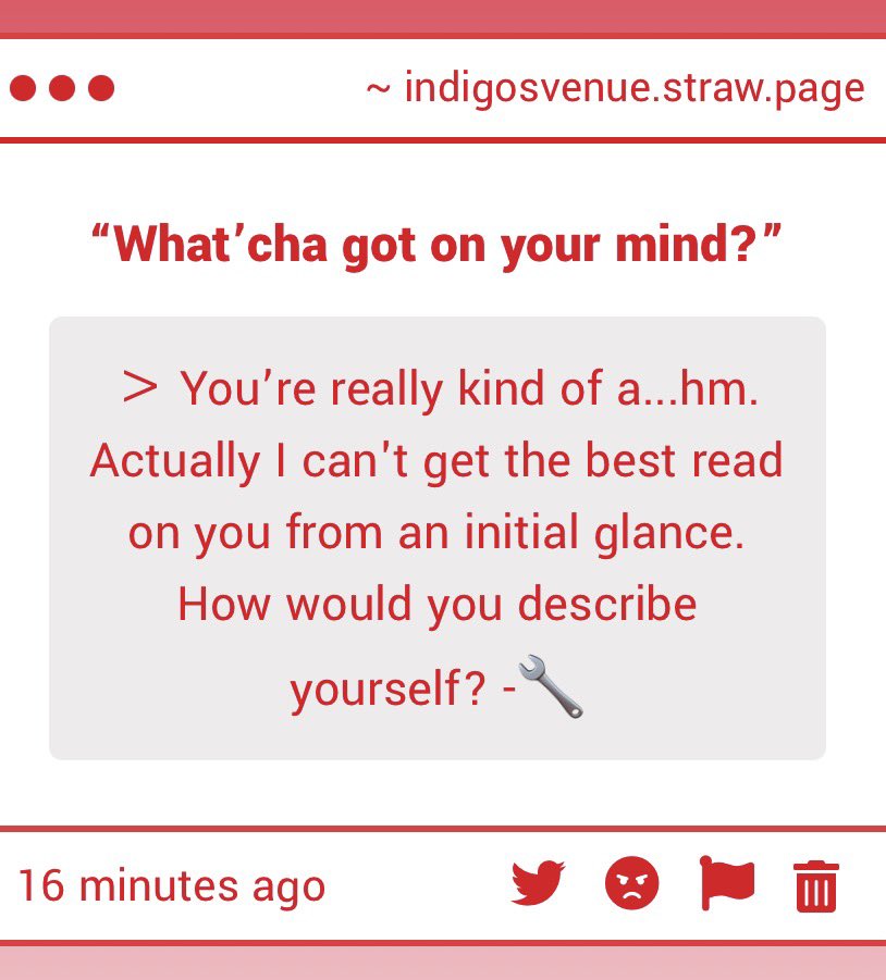 INDIGLOW___'s tweet photo. “ Well, i’d say i’m the best musician this place has! Can play basically anythin’!”

“..don’t tell any of my coworkers i think they’d beat my ass for bein’ this cocky about it.”

“ ‘n uh.. .probably would also say I’m so nice ‘n kind most o’ the time.” https://t.co/JMsOInHdJo