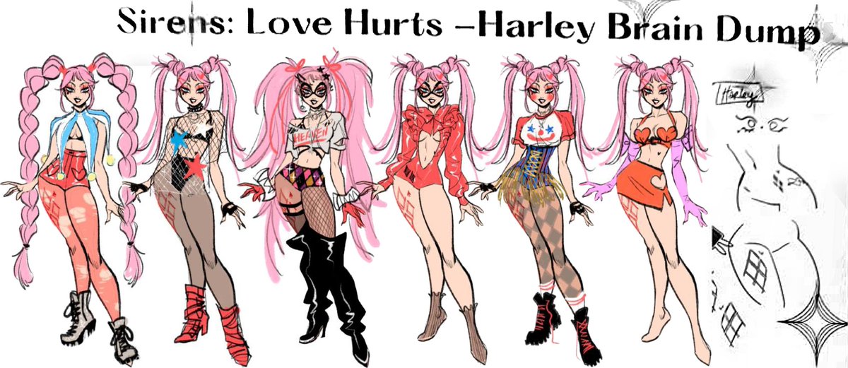 Igor_Dust414's tweet photo. #Sirens #Love #Hurts #Harley #Quinn Brain Storm Dump #Design.s by @babsdraws Part 1
#DC #Black #Label #BlackLabel #DCBlackLabel #SirensLoveHurts #LoveHurts #HarleyQuinn #HarleenQuinzel #Harleen #Frances #Quinzel #HarleenFrancesQuinzel #GothamCitySirens #Gotham #City https://t.co/ld84zDIJVS