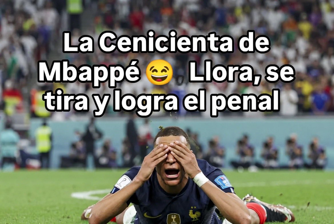 CualMejia's tweet photo. @fifaworldcup_es 🇫🇷 La Cenicienta de Mbappé

llora, se tira al suelo, logra un penal… y da todo para ganarle a Paraguay en el Mundial 😂 

El niño bonito del fútbol francés dándolo todo por la victoria. 

¿Drama o puro talento? 🔥 

#Mbappe #Mundial2026 #Paraguay https://t.co/y2pRUrzeB4