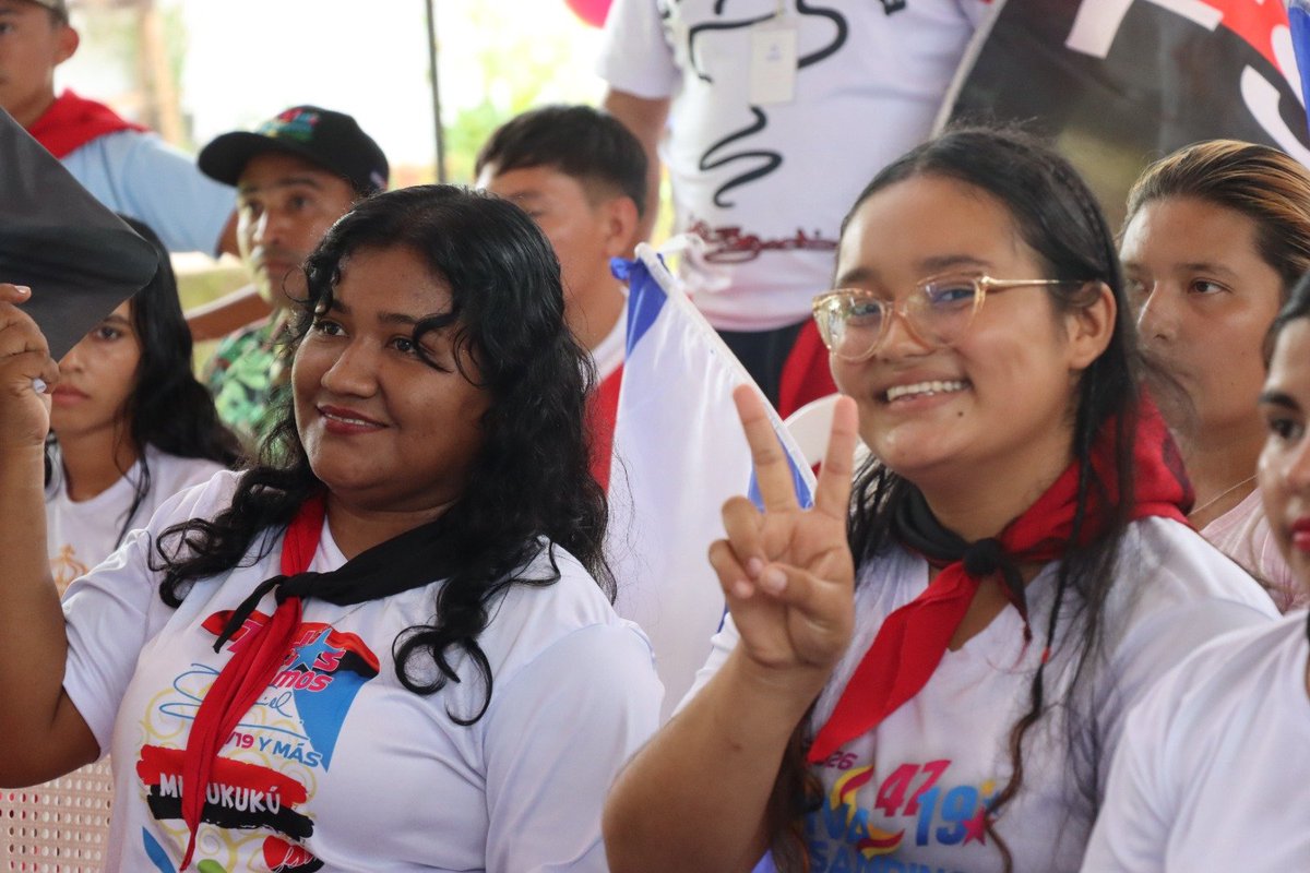 AdelanteSiempr_'s tweet photo. #CostaCaribeNorte/En un ambiente de alegría, mística revolucionaria y unidad 🎉, se celebró el Congreso Departamental de la Juventud Sandinista 19 de Julio, con la participación de delegaciones del Triángulo Minero, Mulukukú y Paiwas 🤝. https://t.co/JDLgB0RaDG