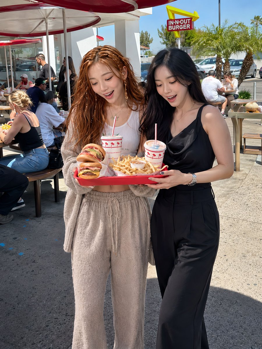 chochoJofficial's tweet photo. In-N-Out date with Cola B 師姐 🍔🌿

burger fries sunshine
同一個好照顧草草嘅前輩
今日係 happy cannabis idol mode 💚

@Cola_BB https://t.co/YxsRfoD9Cw