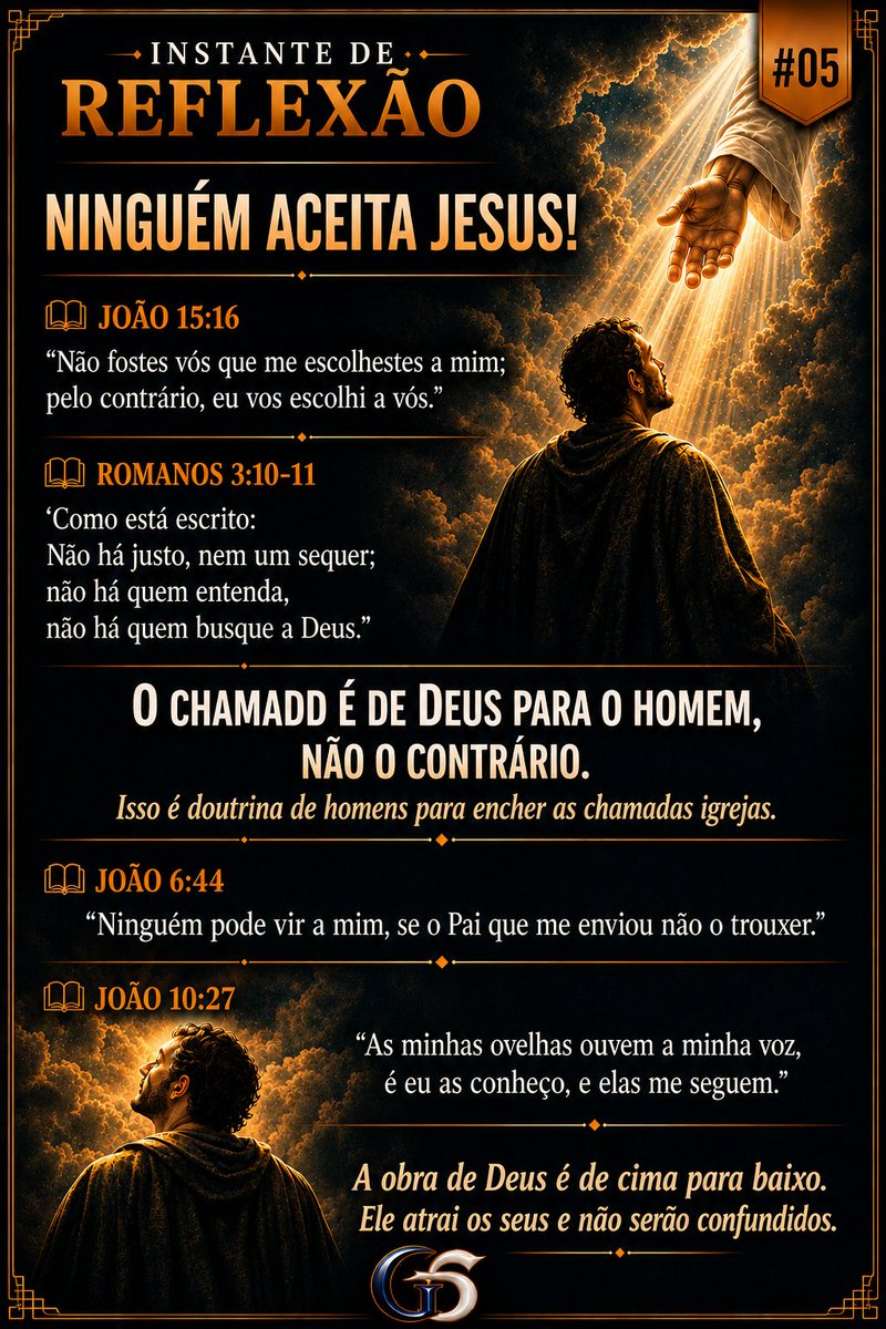 D_Kristus's tweet photo. É claro que ninguém aceita Jesus. O Cristo não é um cafezinho ou um docinho que se oferece e a pessoa aceita se quiser. Não! Deus é soberano e ninguém resiste à sua vontade. https://t.co/gCByEWLp2H