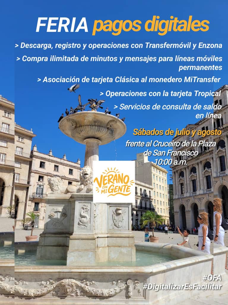 MayraArevich's tweet photo. Inició el #VeranoConMiGente con las ferias tecnológicas en cada consejo popular y municipio de #Cuba. #JovenClub junto a entidades estatales y privadas del sector TIC lideran esta gran fiesta digital para las familias cubanas
#ConectadosALoNuestro #CubaPorLaTransformaciónDigital https://t.co/4CuWxqCMrM