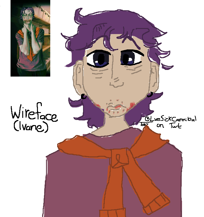 Lvesickcannibal's tweet photo. HERE IT IS !! (Digital was drawn with my mouse so sorry if it lwk sucks compared to the traditional drawing)

#noimnotahuman #wireface #NINAH #artㅤㅤㅤㅤ https://t.co/mdi7x6GpB2
