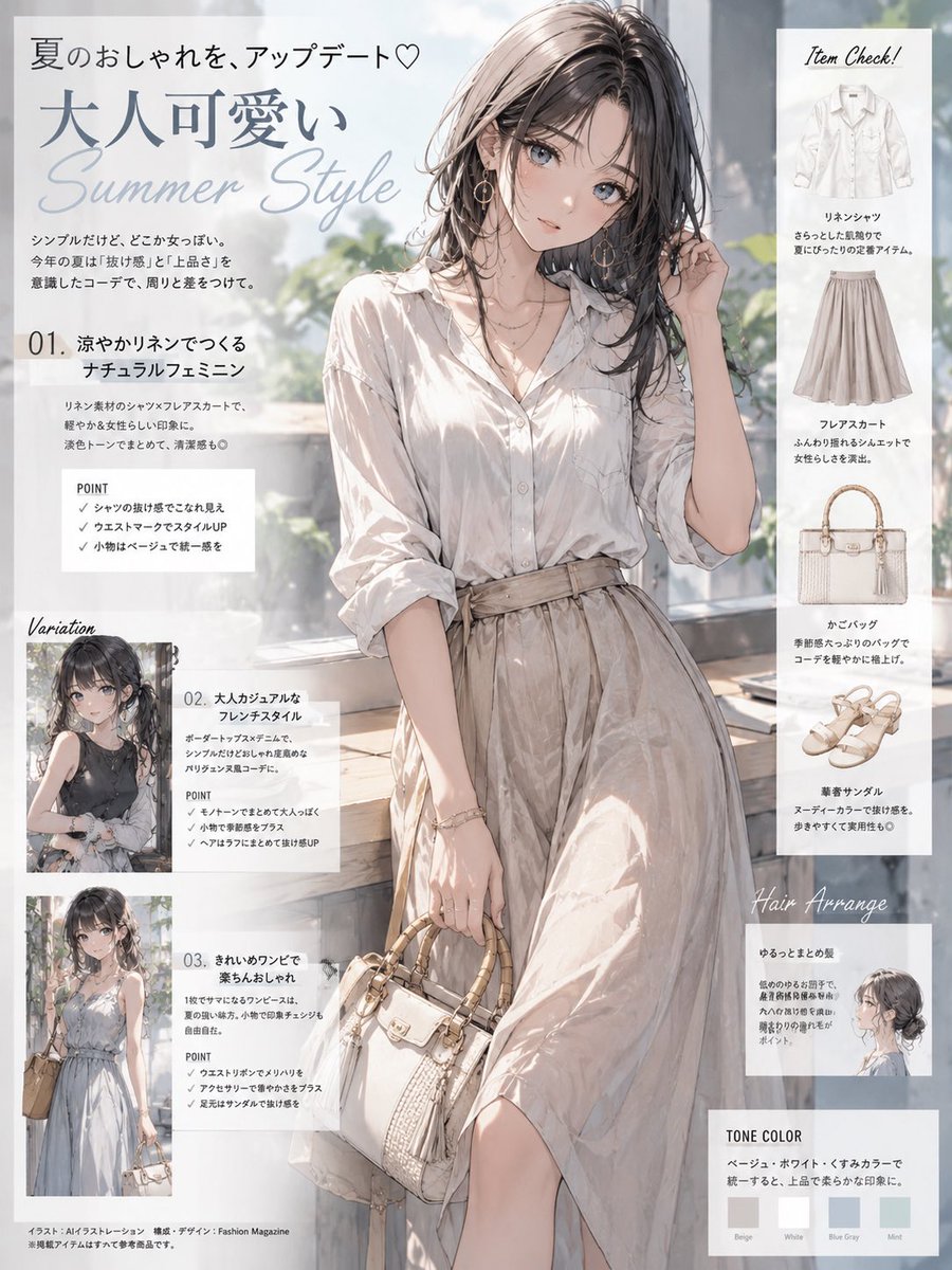 ux6ovv's tweet photo. #AIサマーファッション誌2026

#ビューティーor大人っぽい

#AIイラスト https://t.co/S7VrvmYYMM