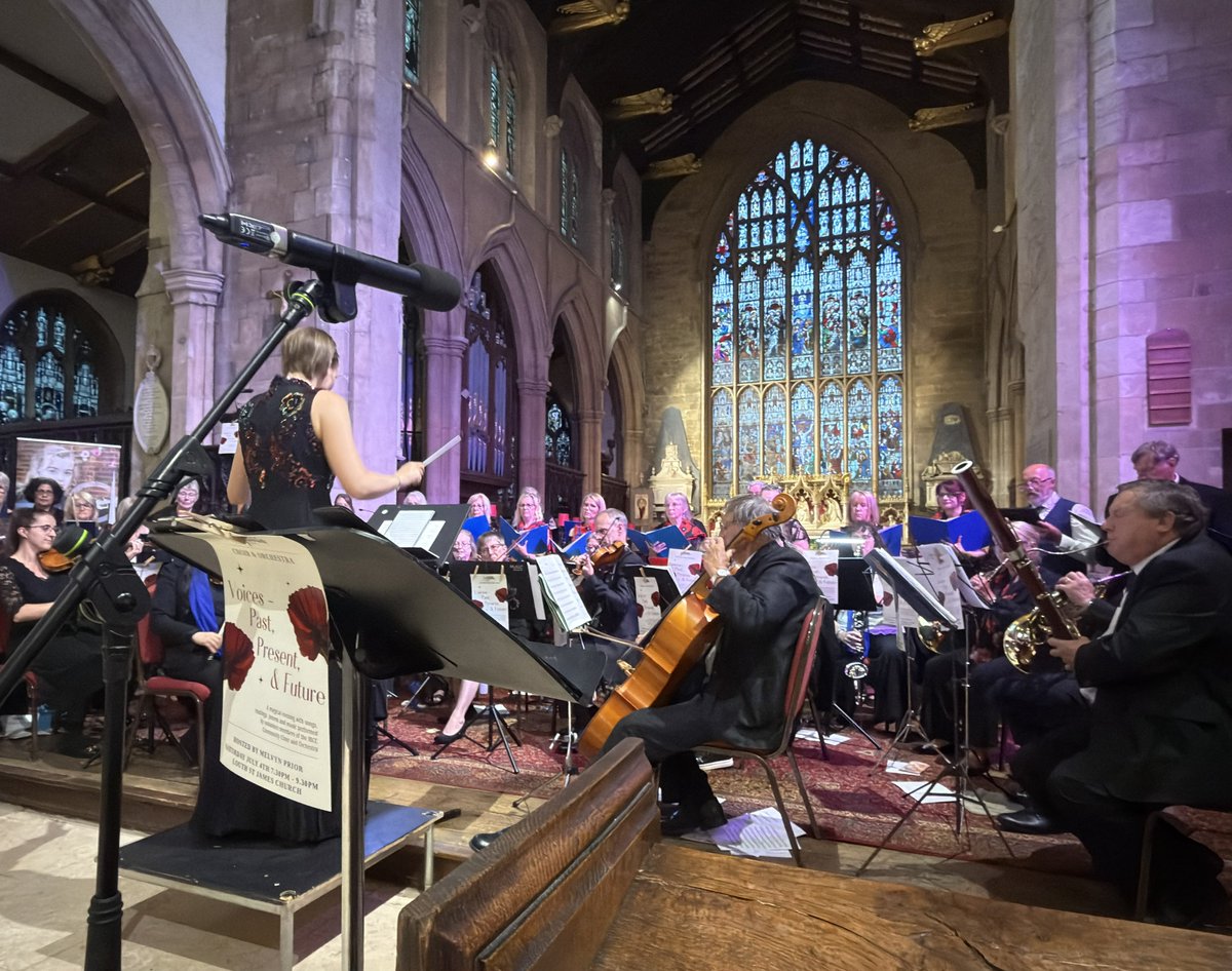 melvynprior's tweet photo. Lovely evening hosting the @IntBCC concert at #StJames #Louth with the
IBCC Orchestra and Choir. Voices: Past Present and Future. #BomberCommand https://t.co/r30bV2TlfB