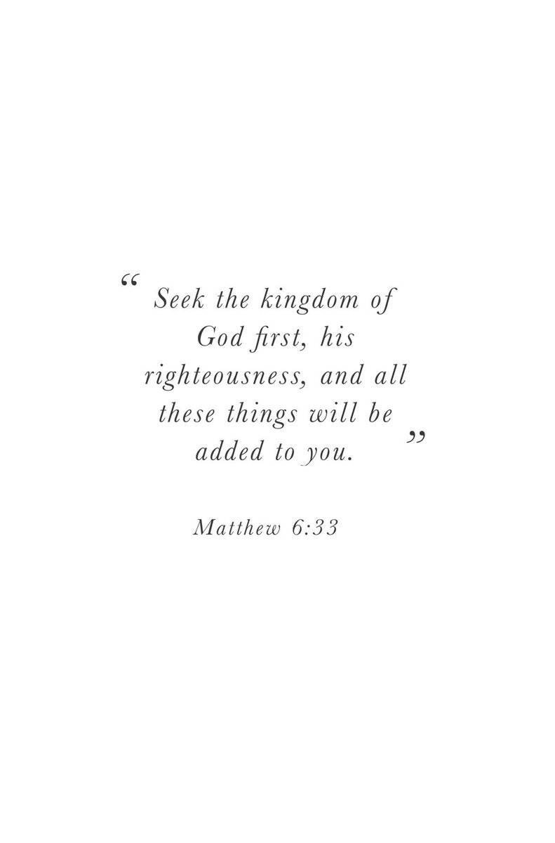 FuelTheSoul_'s tweet photo. Matthew 6:33 https://t.co/DxWO5yxLGF