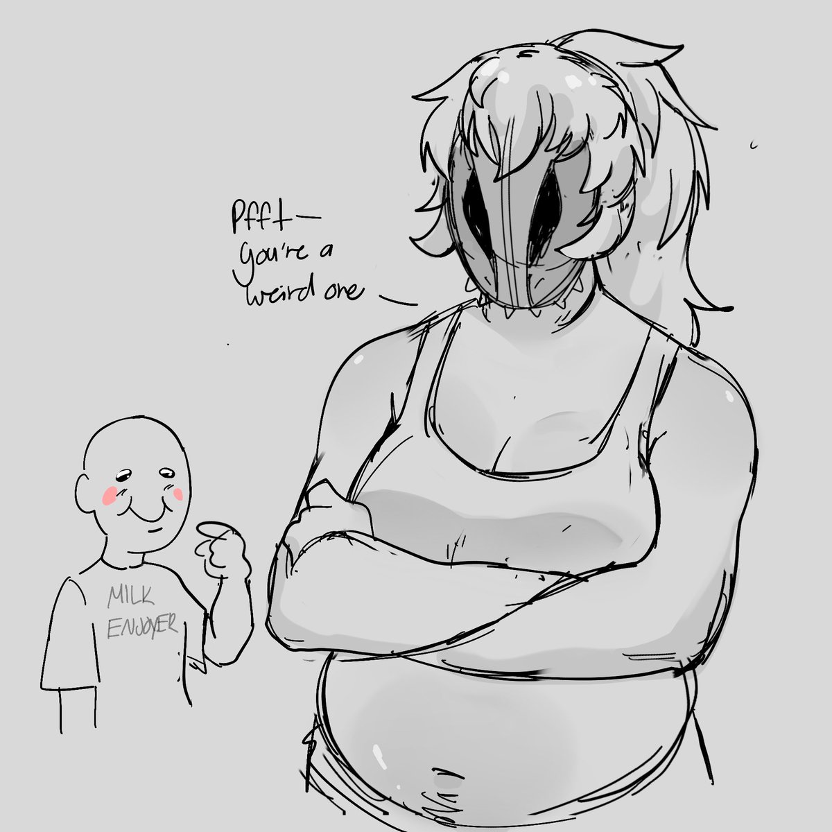 NikLikesFish's tweet photo. Wanted to say thank you guys for 2k here’s some fem Jace and mike from my tumblr #tpof 
.
.
I has a beach Celia im working on to celebrate 2k🥹🫶 https://t.co/beEGM2zGJw