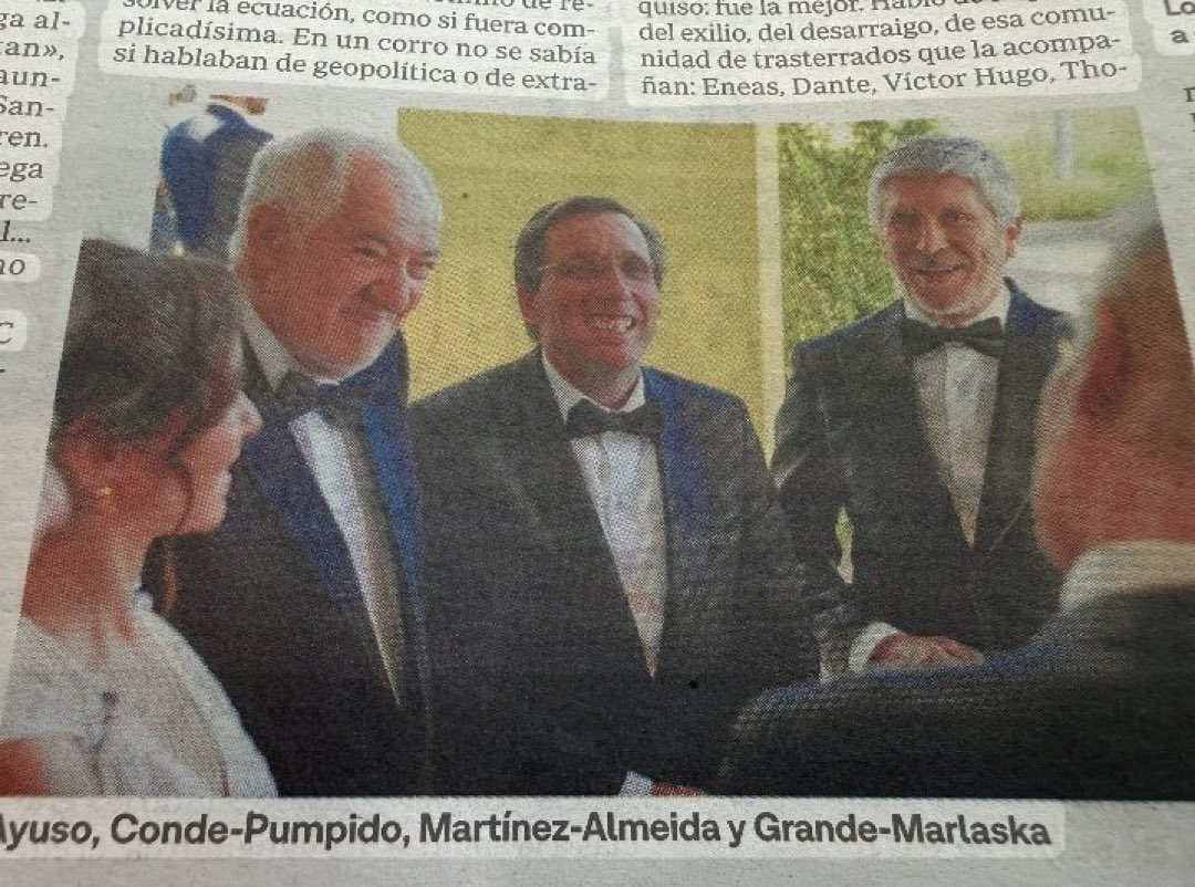 hermanntertsch's tweet photo. Con estos no va nadie decente ni a heredar. Ayuso con Conde Pumpido, Almeida con Marlaska. 
El bipartidismo chorreando hipocresía, falsedad, complicidad y miseria moral. https://t.co/EYs9I5thkB