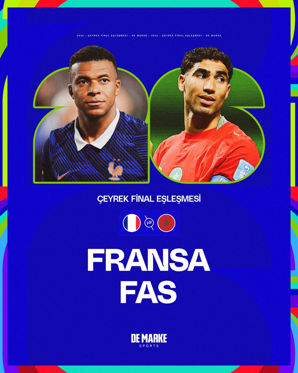 demarkesports's tweet photo. İlk çeyrek final eşleşmesi belli oldu: Fransa-Fas🔥 https://t.co/4EpLjjoama