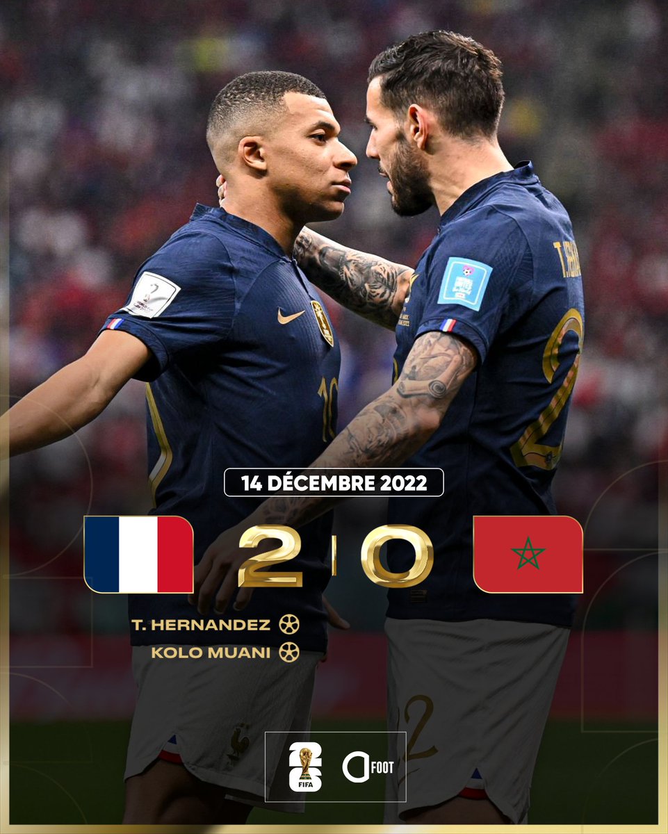ActuFoot_'s tweet photo. 🚨 LA DERNIÈRE FOIS QUE LA FRANCE 🇫🇷 ET LE MAROC 🇲🇦 SE SONT AFFRONTÉS EN COUPE DU MONDE… 🤩 

L’HEURE DE LA REVANCHE A SONNÉ. ⚔️ https://t.co/atdSIcHED9
