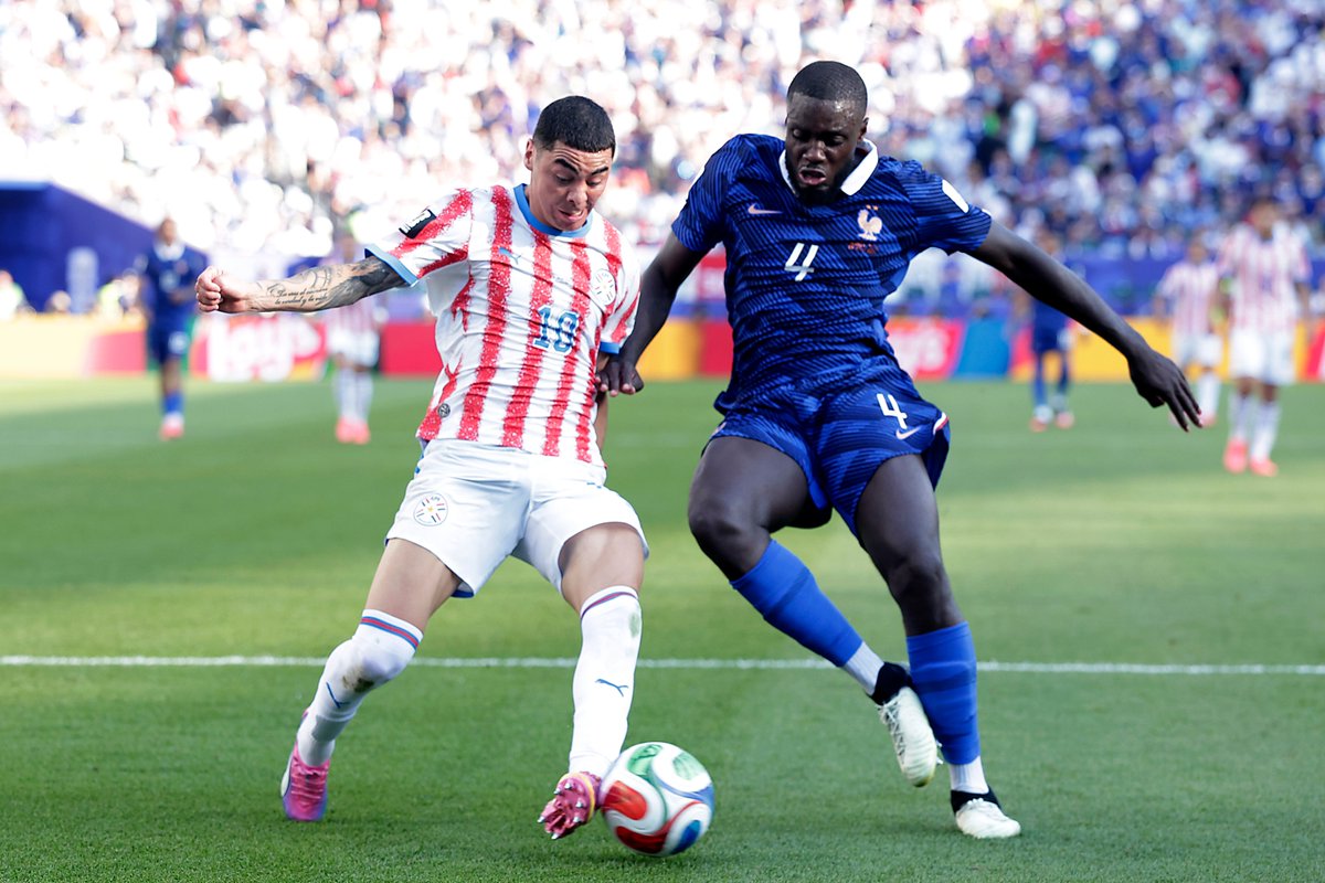 89' | Paraguay 0:1 France France are in no hurry now, circulating the ball slowly and trying to unlock space step by step. #DStvFIFAWorldCup26 #EverythingCanWait