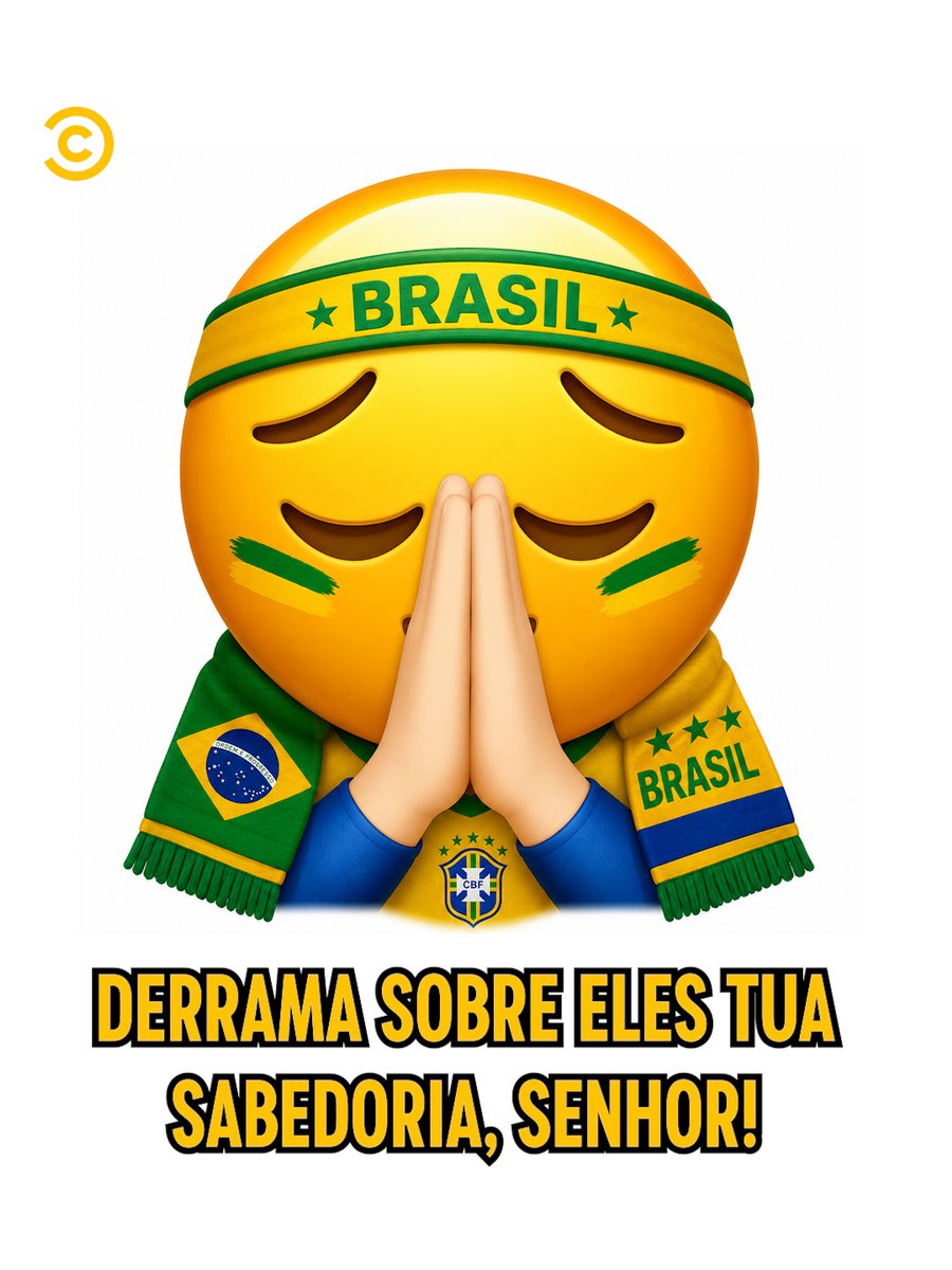 ComedyCentralBR's tweet photo. A partir das 17h, toda oração é válida 🙏🇧🇷

#Copa2026 #ComedyCentral https://t.co/tZ7htNGimP