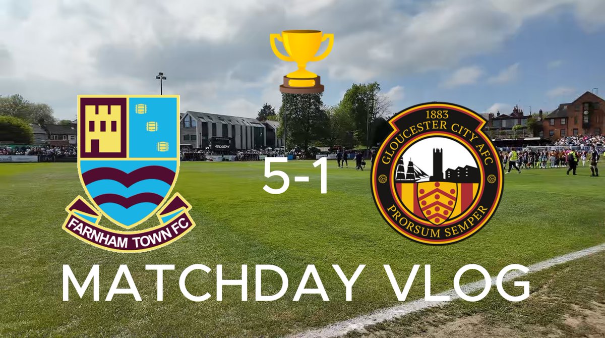 gloucestercityv's tweet photo. 04/05/26- Farnham v Gloucester City- Matchday Vlog

https://t.co/RwySSMvqIH

#gloucestercity https://t.co/IudM1IwhM2