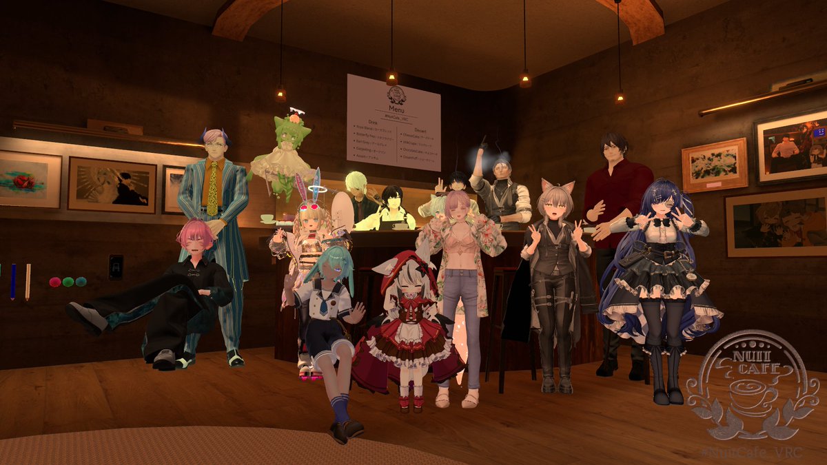 Welding_demon's tweet photo. 先月紹介されて気になっていたNuitCafeへ行ってきた
オーナーさんが挨拶回りに来てくれてうれしかった😇
月1不定期開催ということだが今月は夏仕様にしてもう一回あるらしいので次回も行ってみたいね💃

#NuitCafe_VRC https://t.co/fixlTkc9tl