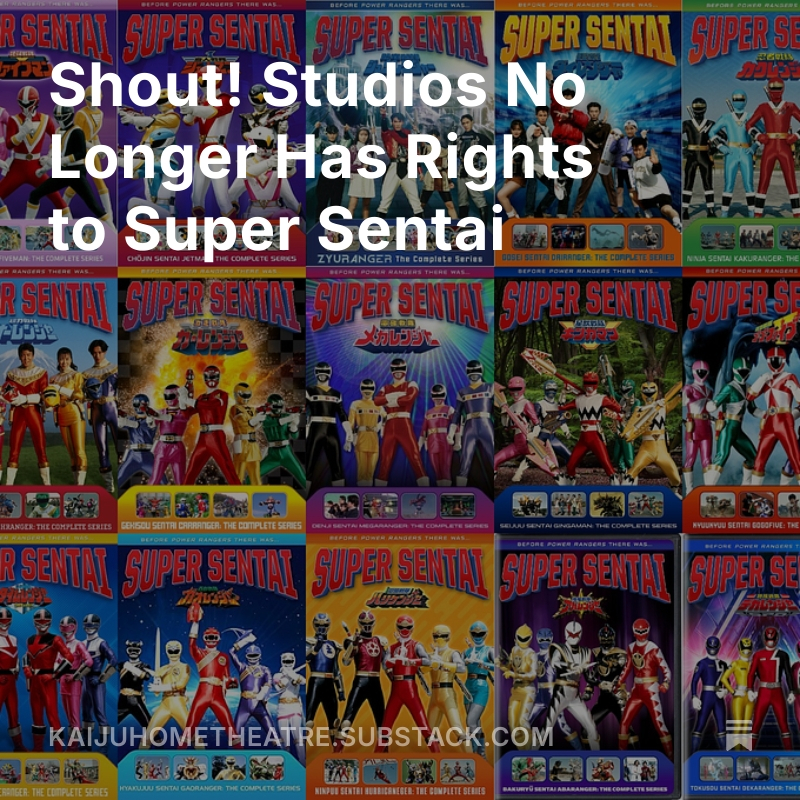 TokuHomeTheatre's tweet photo. Shout! Studios No Longer Has Rights to Super Sentai
https://t.co/Pv1y4mB3JN
#SuperSentai #ShoutFactory #ShoutStudios #Tokusatsu #Toei #DVD #PhysicalMedia https://t.co/nFY4euIoQ6