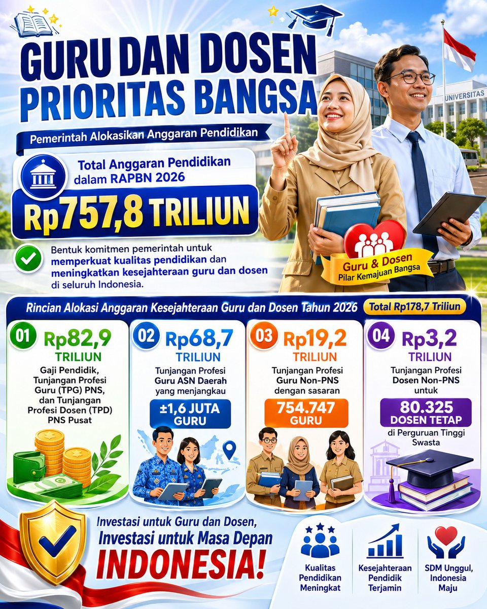 RatuMedia20's tweet photo. Kemajuan pendidikan membutuhkan kolaborasi semua pihak. Dukungan anggaran menjadi salah satu langkah untuk menciptakan ekosistem pendidikan yang lebih berkualitas. https://t.co/PGBB6QpxHR