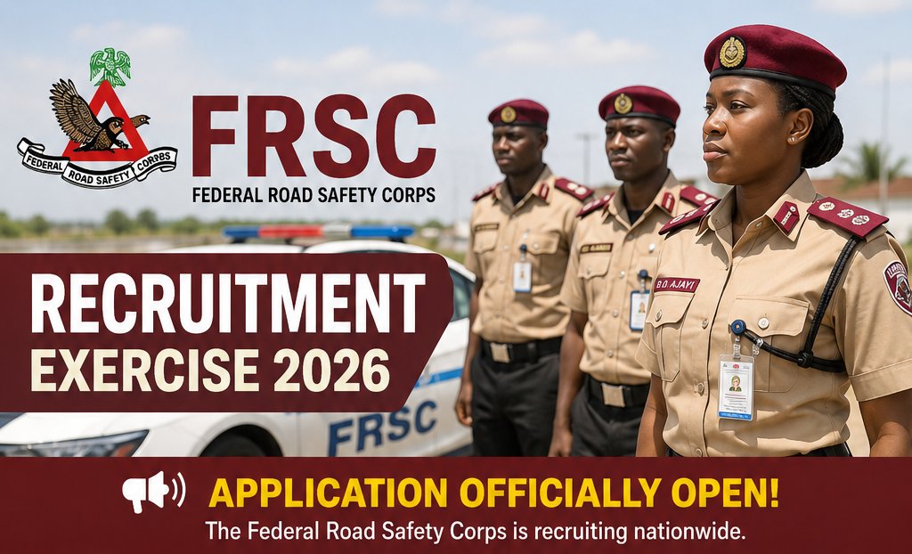 conaslight1's tweet photo. FRSC Recruitment 2026 is now open.

We've compiled everything you need to know: 
✔ Available positions
 ✔ Requirements 
✔ How to apply 
✔ Scam prevention tips

Read here 👇 https://t.co/oHNJ0NkOCG

#FRSC #Recruitment2026 #JobsNigeria #ConasCrux #Opportunity https://t.co/FeLCWraGCr
