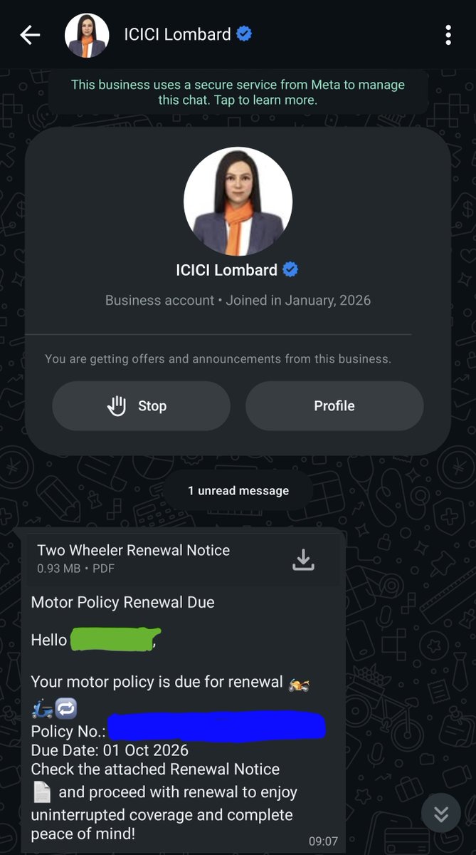 srlambda's tweet photo. @ICICILombard Are your #people #legally allowed to function in #society?
What is this #harassment?
If renewal is in #October, why are #reminders starting now? https://t.co/oFf20CHWSo