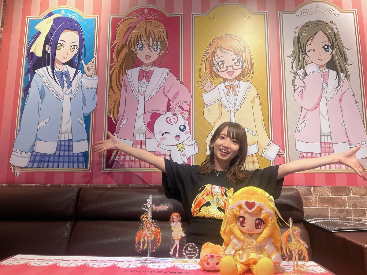 rumirumi_81pro's tweet photo. スイートプリキュア＆魔法つかいプリキュア、カラ鉄コラボに早速行ってきました〜🎶🪄
描き下ろし可愛すぎ😭✨ぬいもグッズもTシャツもピアスもと、ミューズ完全装備💛🧡
友よ、付き合ってくれてホントありがとう！！
一足先に楽しんじゃいましたが、改めてりえちゃんとも予定合わせて行きたいな✊🏻 https://t.co/Usw7aCryIM