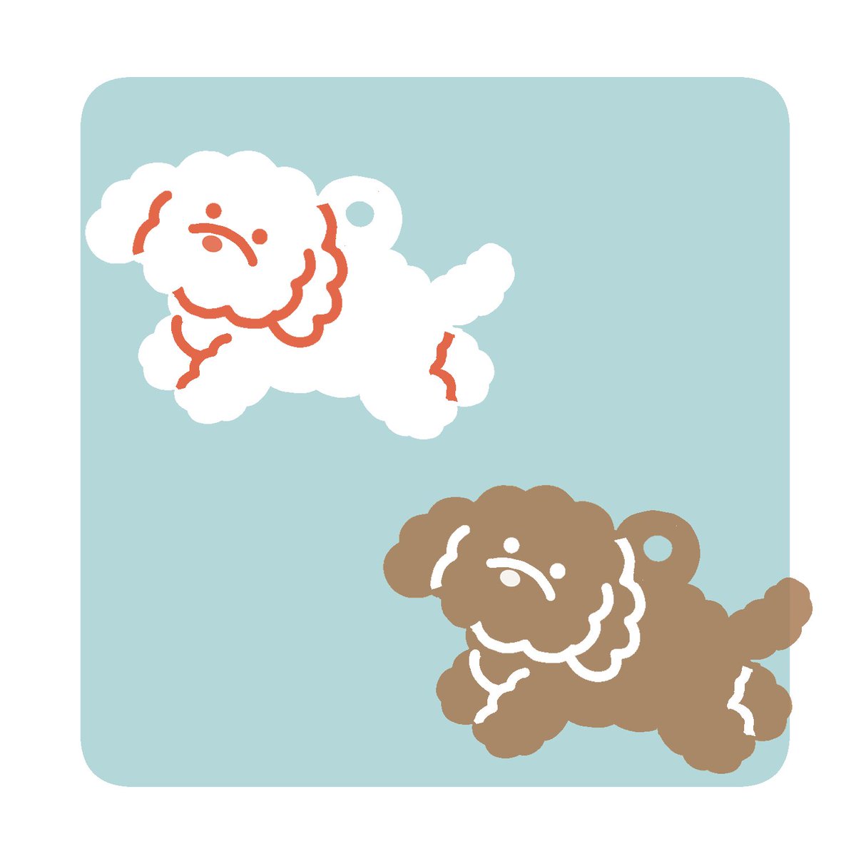 hyggeinu's tweet photo. トイプ〜キーホルダーをつくろうと思っている https://t.co/BHcJxY8X36