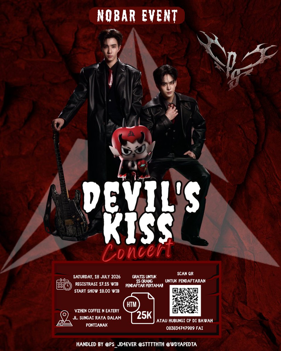 Enika9501's tweet photo. 📢Calling Out All Little Devil's Pontianak ❤️🖤

Let's Join Us Nobar PerthSanta Concert

🎟️ Rp25.000 (Free for 15 Seat)
🗓️ 18 July 2026
📍 VIP Room Vzhen Coffee &amp; Eatery Pontianak

📌https://t.co/tsdJpoKX1J

👋🏻See you there Little Devil's! 🖤❤️

#PerthSantaConcert https://t.co/xPHkYhqG9Z