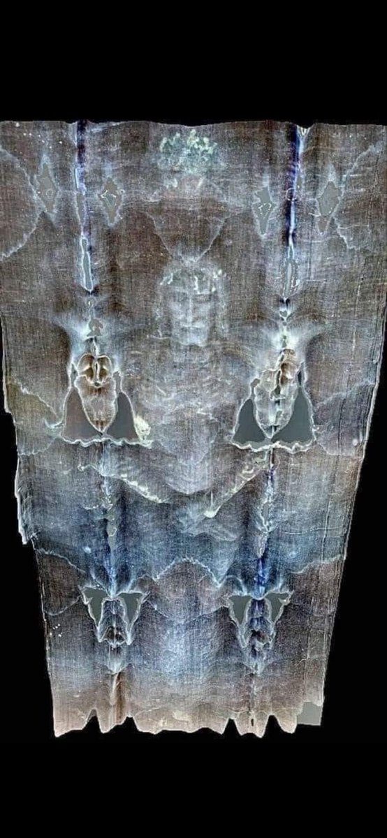yannispappas's tweet photo. This image is so mind blowing. Look at that shit. This is the shroud of Turin. It was either made by a medieval genius beyond modern scientific comprehension or the actual burial shroud of Jesus of Nazareth, and this image formed from the energy of his resurrection. https://t.co/y3gPImWDYP